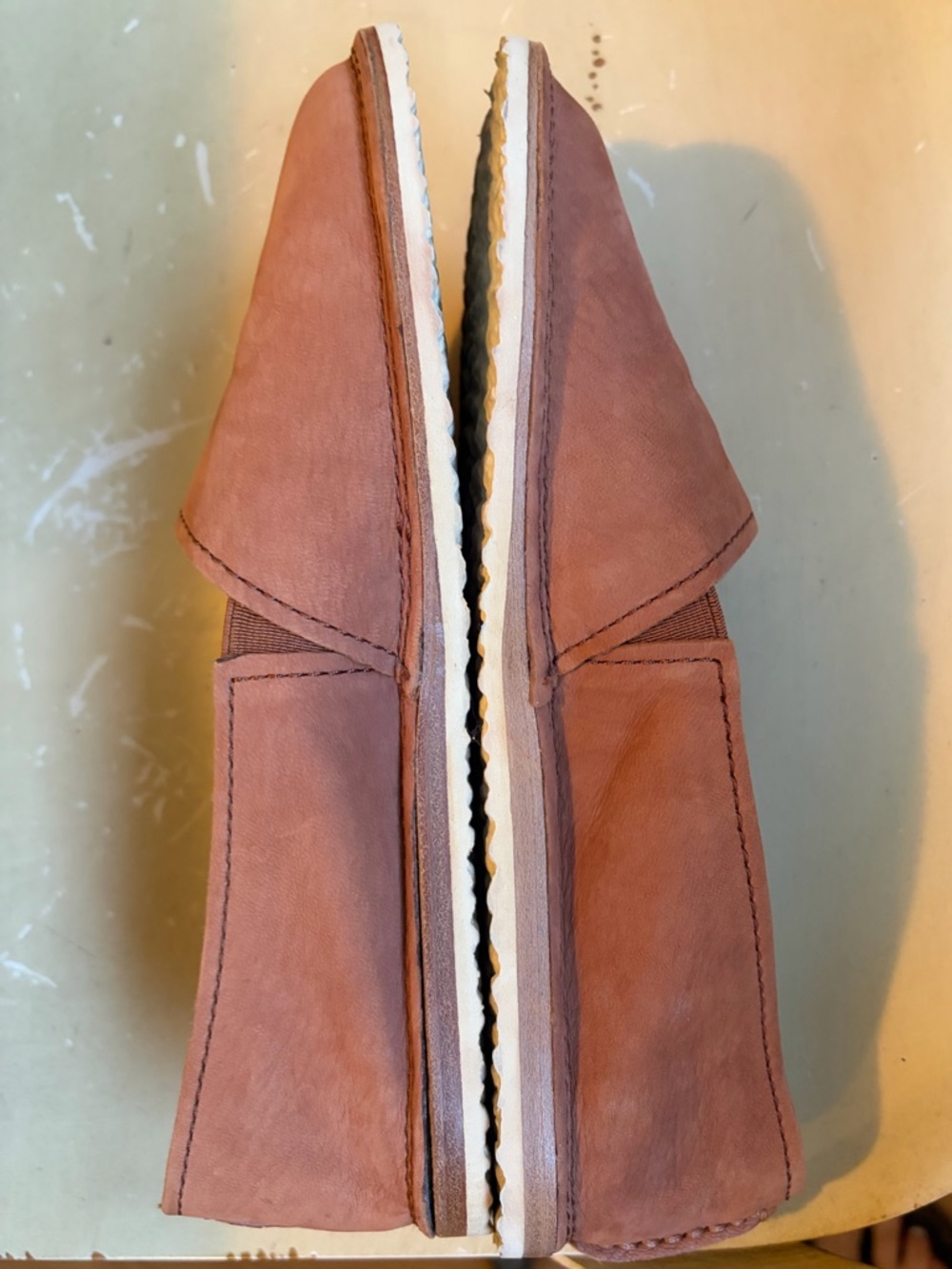 Frye Millie A-Line Flats Brown Whiskey Leather Size 7 - Picture 3 of 4